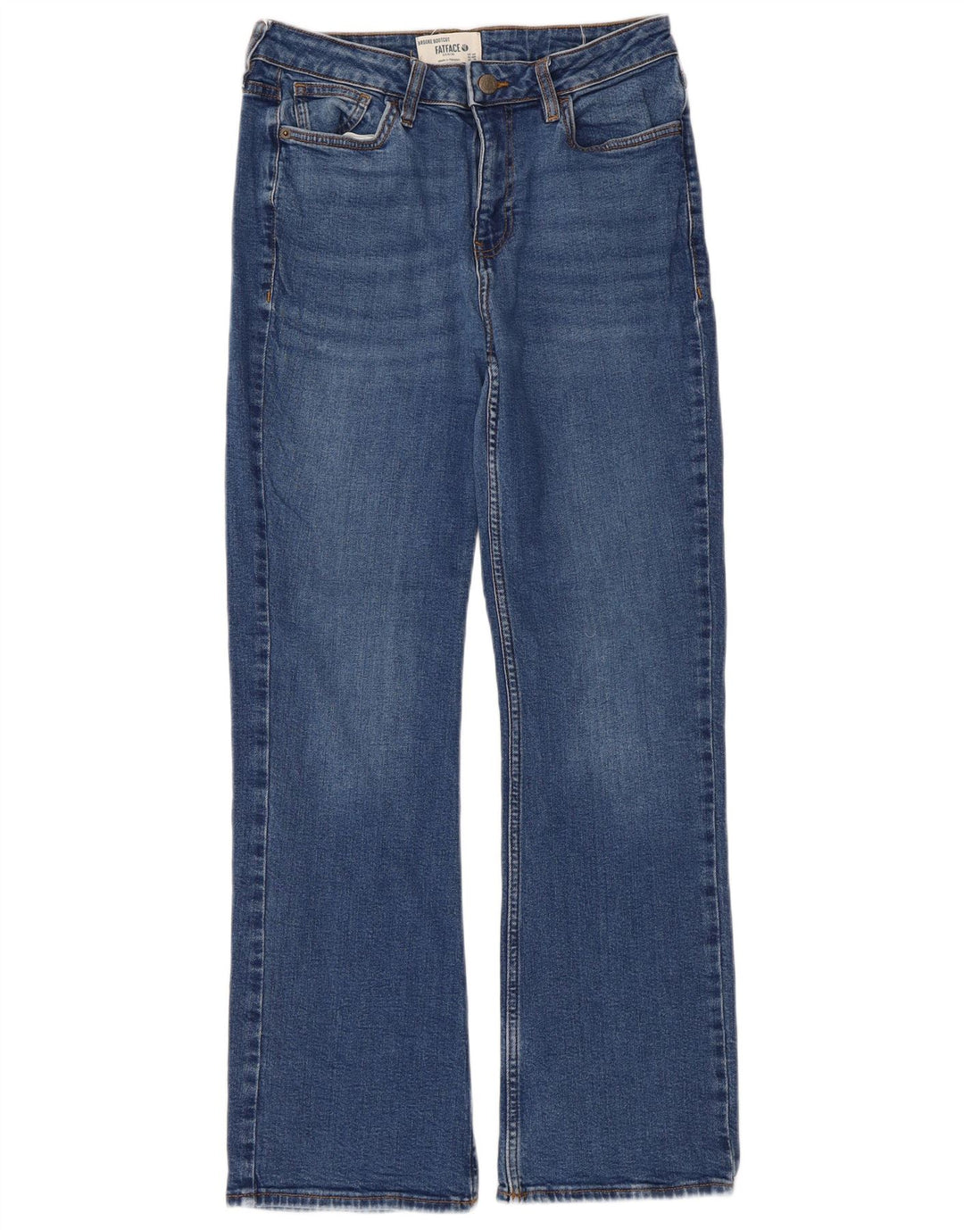 Fat Face Blugi Bootcut pentru femei UK 12 Medium W30 L29 Blue Bumbac