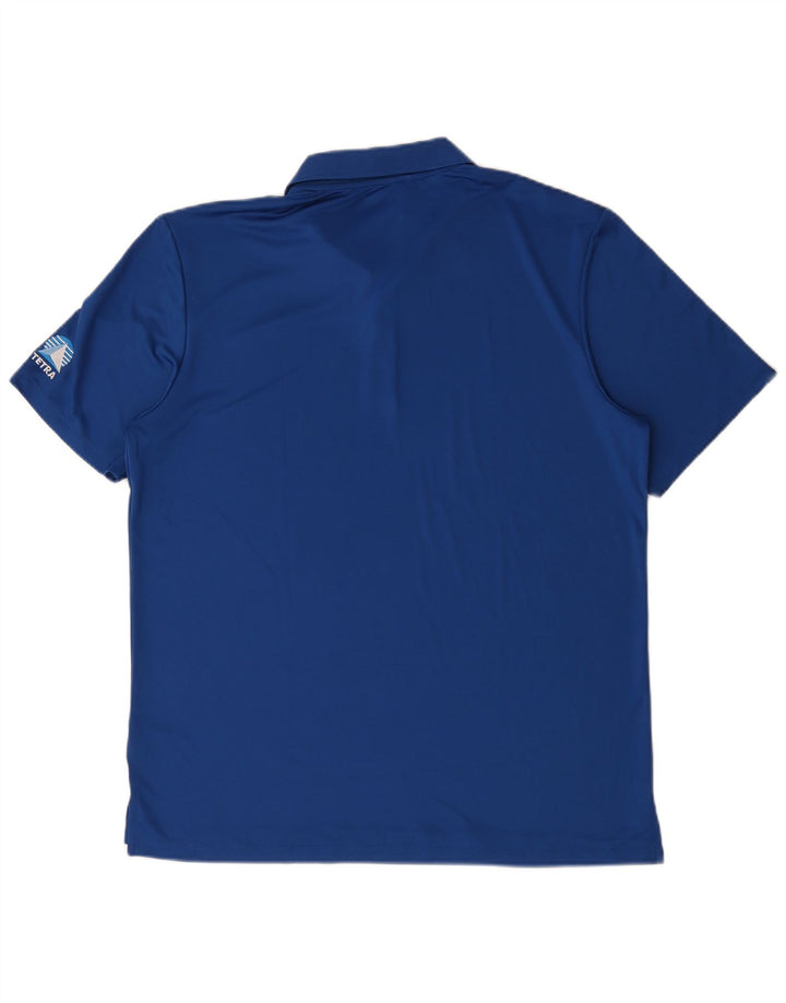 Tricou polo Adidas pentru bărbați, mare, albastru, poliester