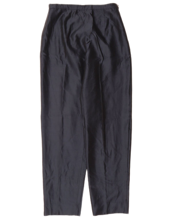 Marella Pantaloni casual cu talie înaltă pentru femei UK 14 Medium W26 L30 Bleumarin