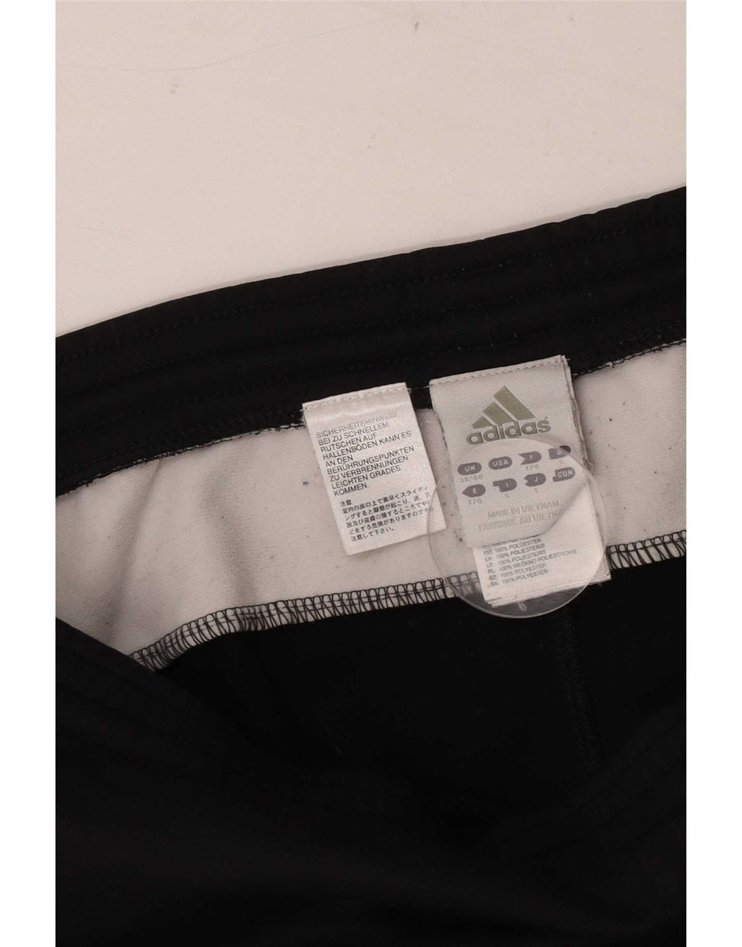 Pantaloni de trening Adidas pentru bărbați Marea Britanie 38/40 Poliester mediu negru