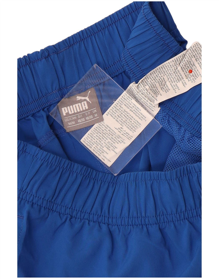 Pantaloni scurți sport Puma pentru bărbați, poliester albastru mediu