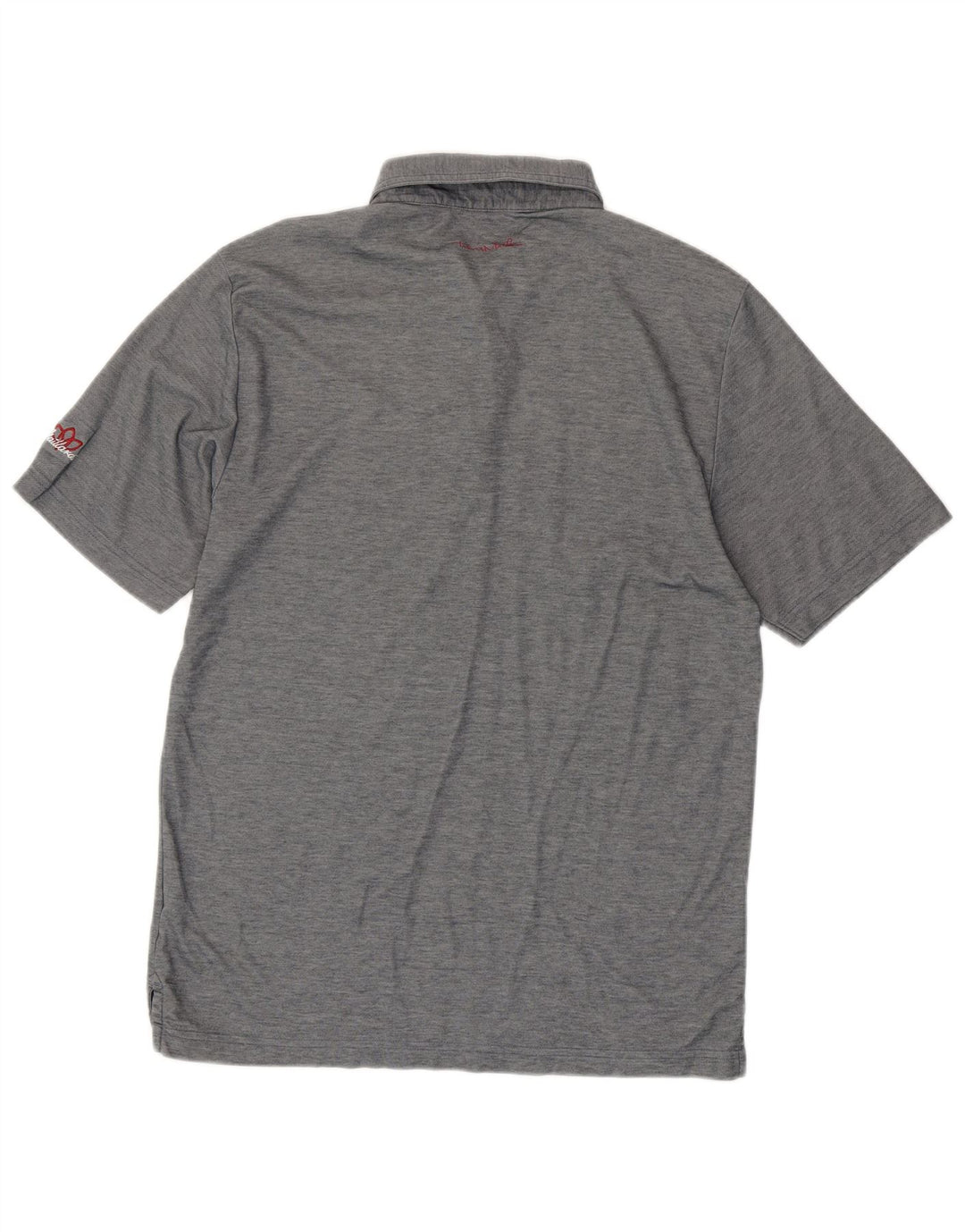 Tricou polo pentru bărbați Travis Mathew, bumbac cu dungi gri mediu