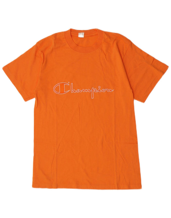 Tricou grafic pentru bărbați Champion Top din bumbac portocaliu mediu