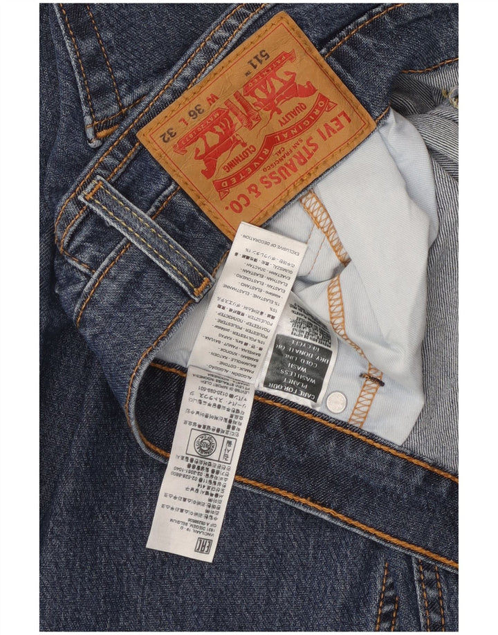 Blugi Levi's 511 Slim pentru bărbați W36 L32 Bumbac albastru