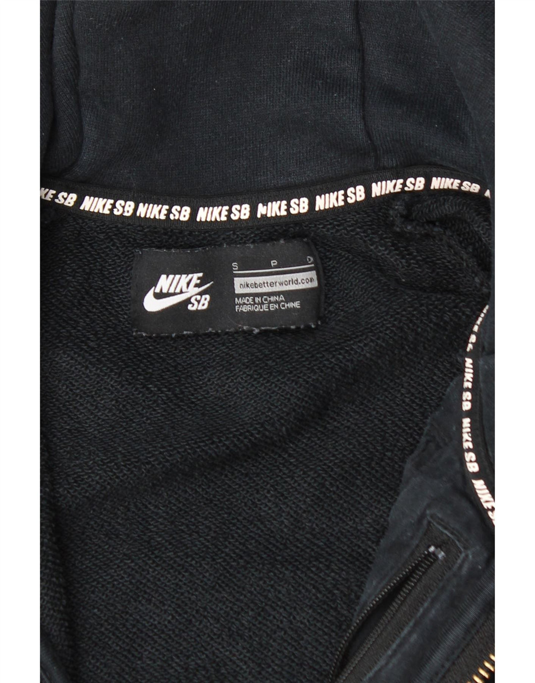 Pulover NIKE pentru bărbați, cu fermoar, bumbac mic, negru
