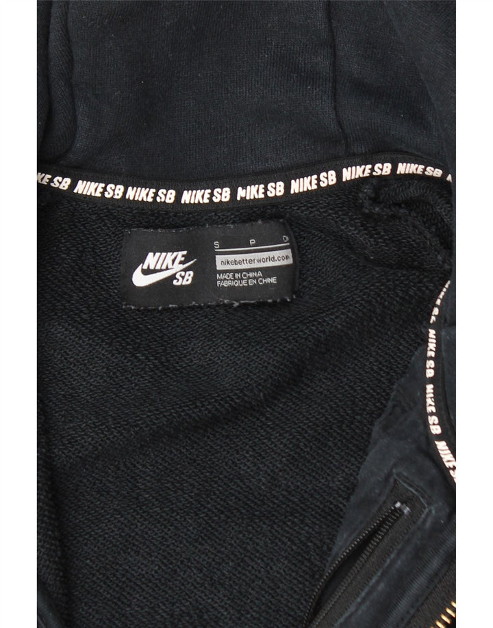 Pulover NIKE pentru bărbați, cu fermoar, bumbac mic, negru