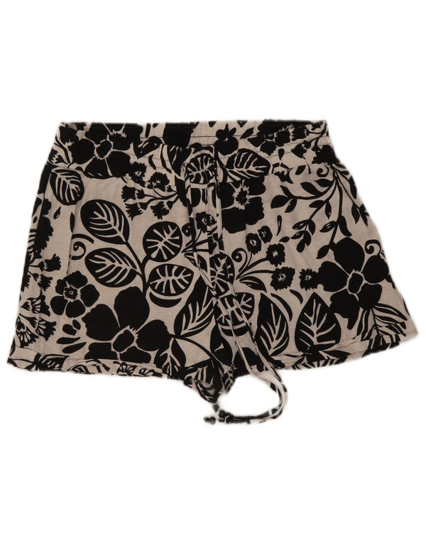 Pantaloni de talie înaltă Zara pentru femei, mari W30, viscoză, florală, albă