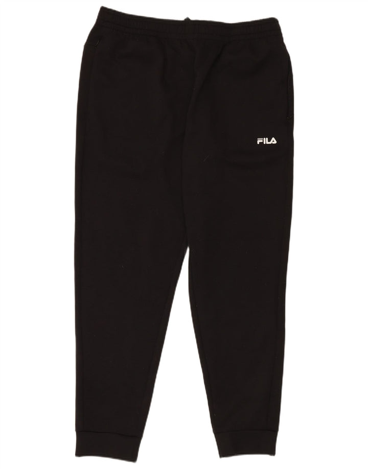Pantaloni de trening FILA pentru bărbați Joggeri mari, negru, poliester