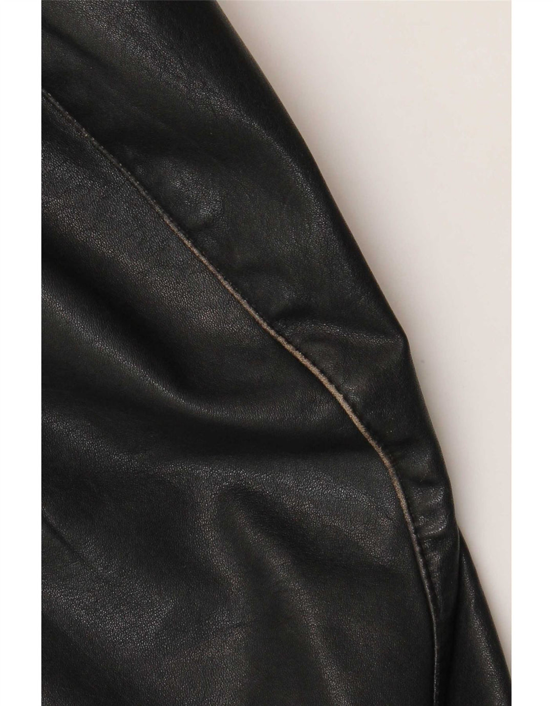 Jachetă de piele vintage pentru bărbați UK 38 Medium Black Leather