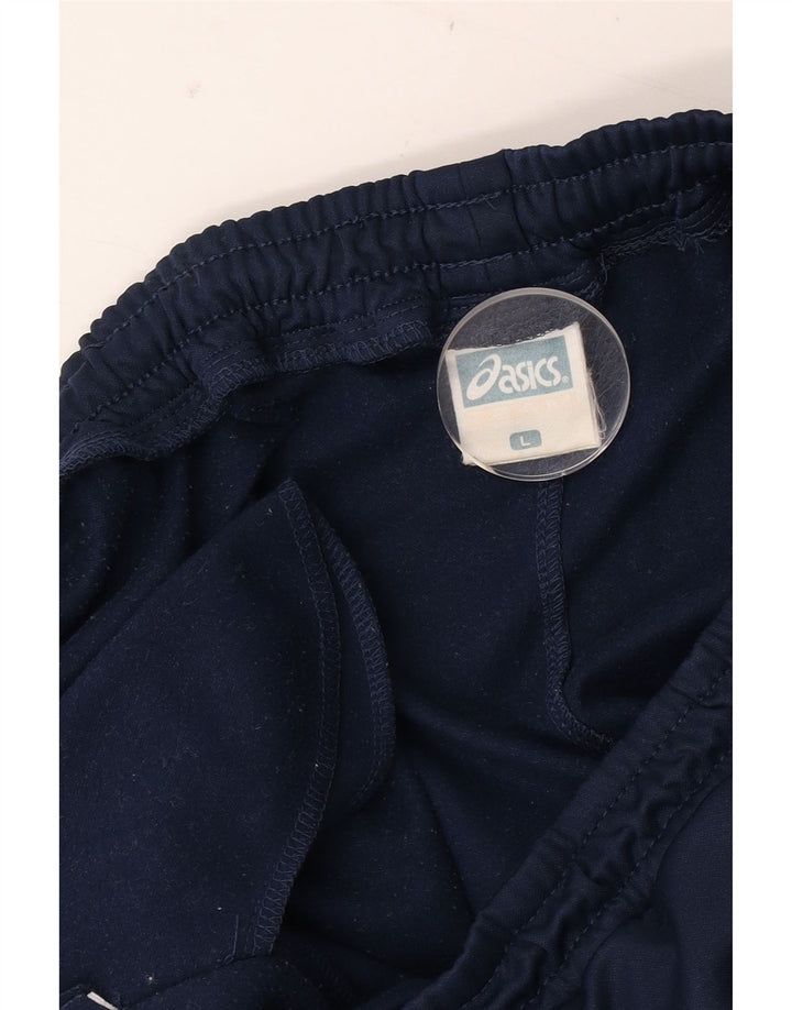 Pantaloni de trening pentru bărbați Asics, mărimea mare, albastru închis, poliester