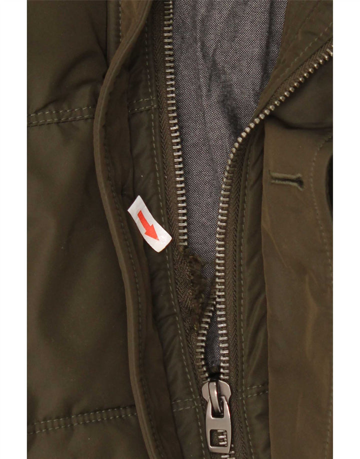 Jachetă căptușită pentru bărbați Zara UK 38 Medium Khaki