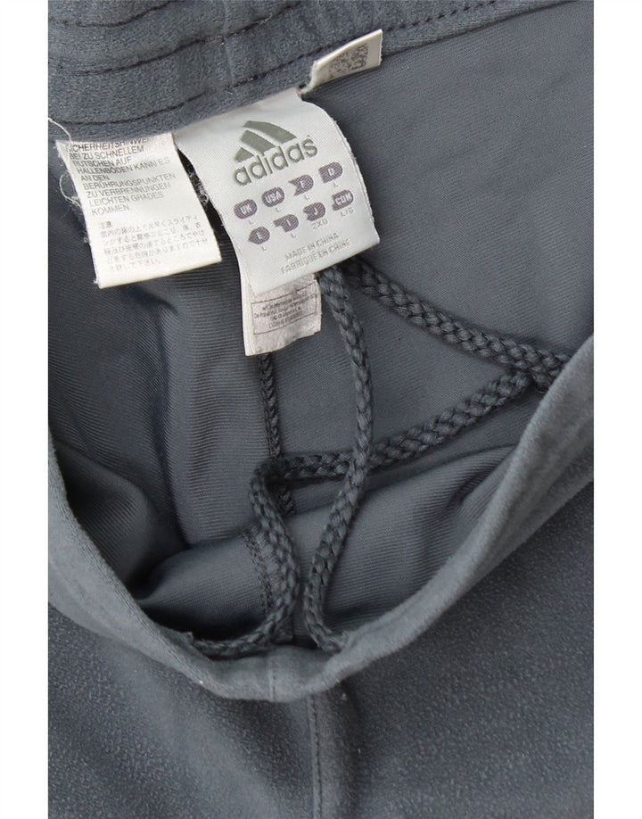 ADIDAS Mens Tracksuit Trousers Large  Grey Polyester