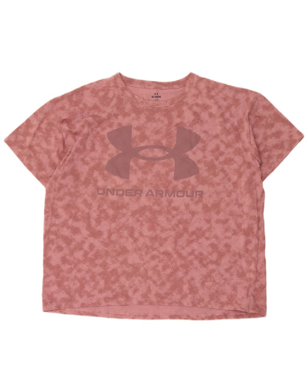 Tricou grafic pentru femei Under Armour, UK 18 XL, bumbac cu vopsea cravata
