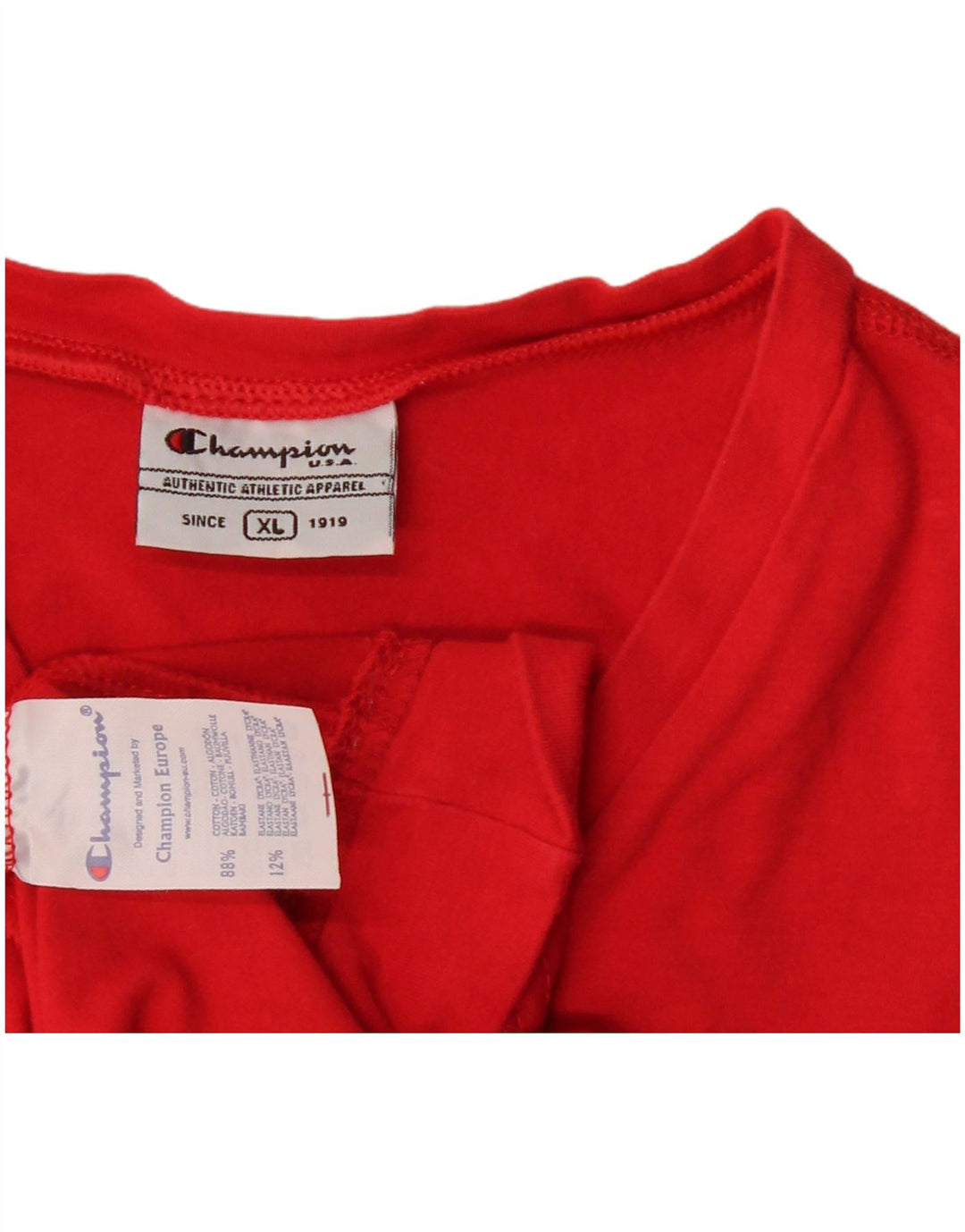 Vestă Champion Womens Top UK 18 XL Bumbac roșu