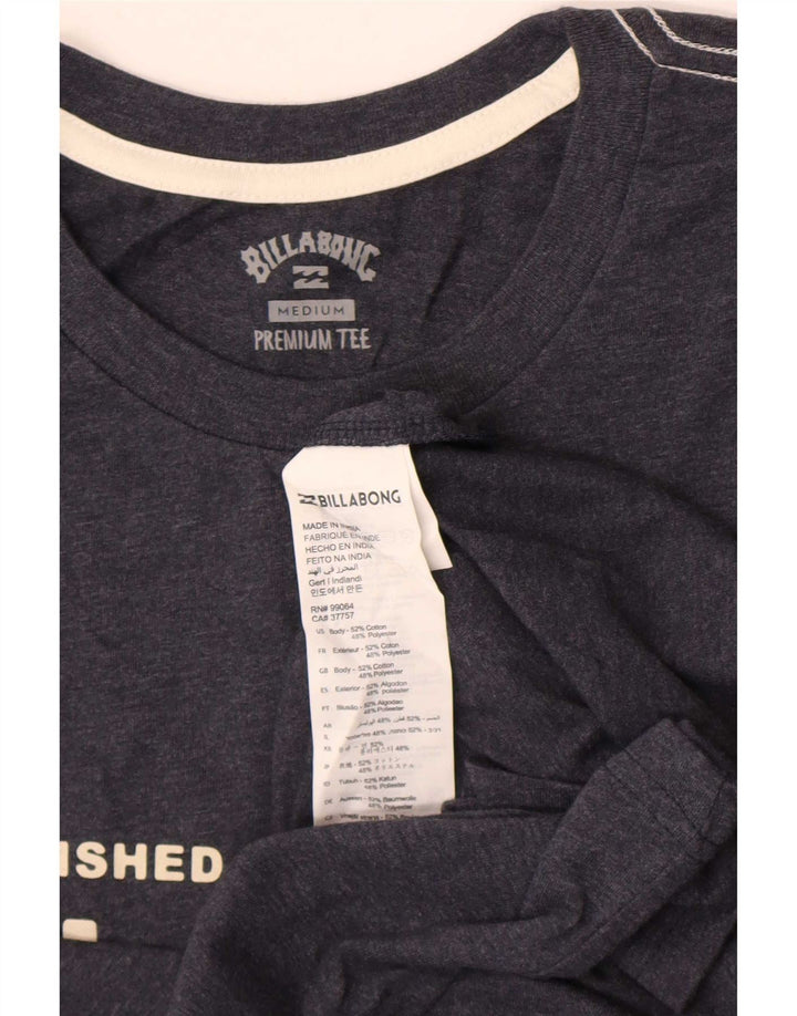 Tricou grafic pentru bărbați Billabong Top din bumbac gri mediu
