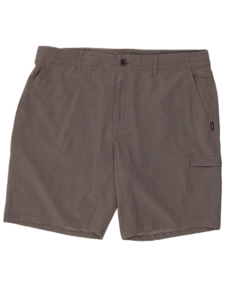 Pantaloni scurți cargo O'Neill pentru bărbați W38 XL poliester cu dungi gri