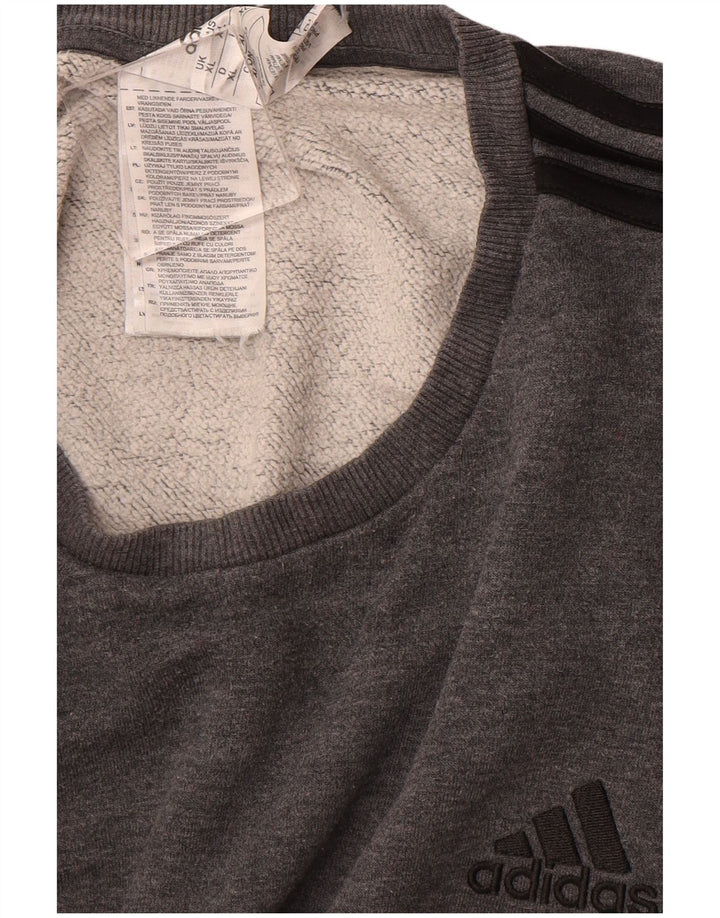 ADIDAS Mens Sweatshirt Jumper XL Grey Cotton