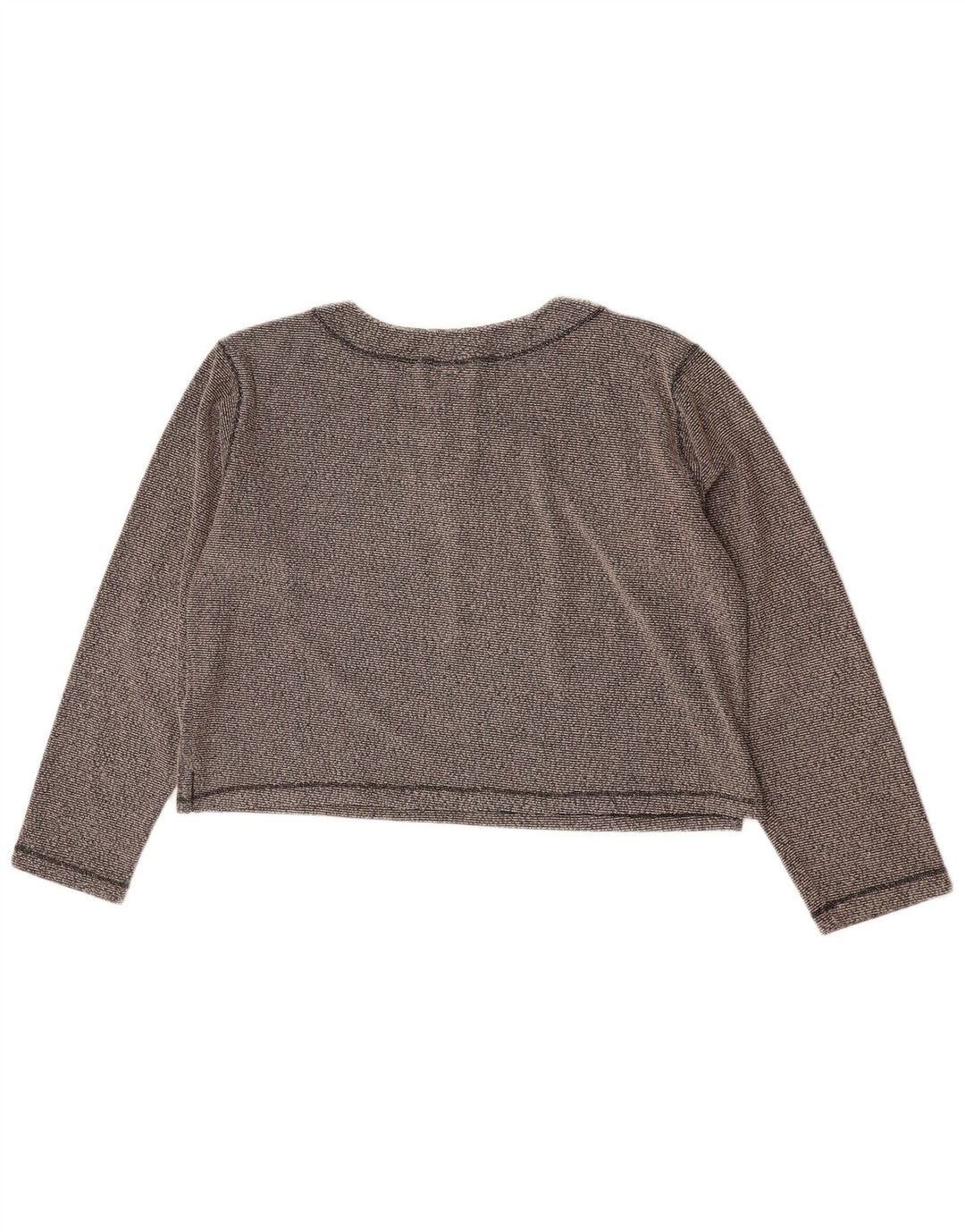 Crop Top pentru femei Champion cu mânecă lungă UK 16, mare, gri poliester cu pături