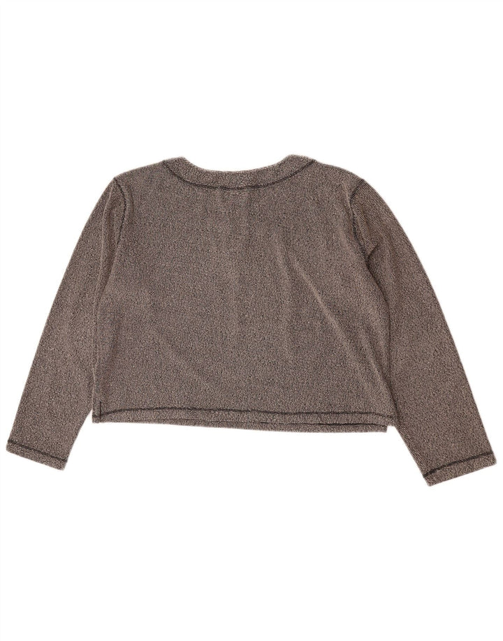 Crop Top pentru femei Champion cu mânecă lungă UK 16, mare, gri poliester cu pături