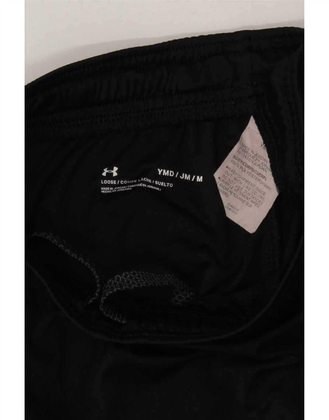 Pantaloni scurți sport grafic Under Armour pentru băieți 9-10 ani poliester negru mediu