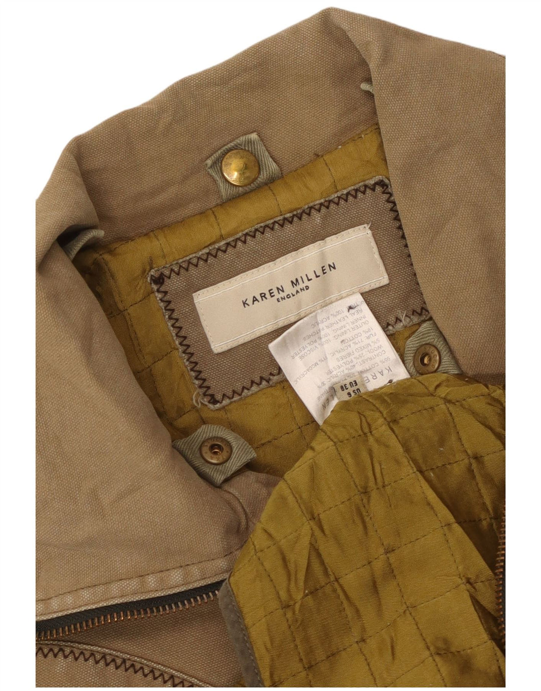 Palton pentru femei Karen Millen US 6 Medium Bej Bumbac