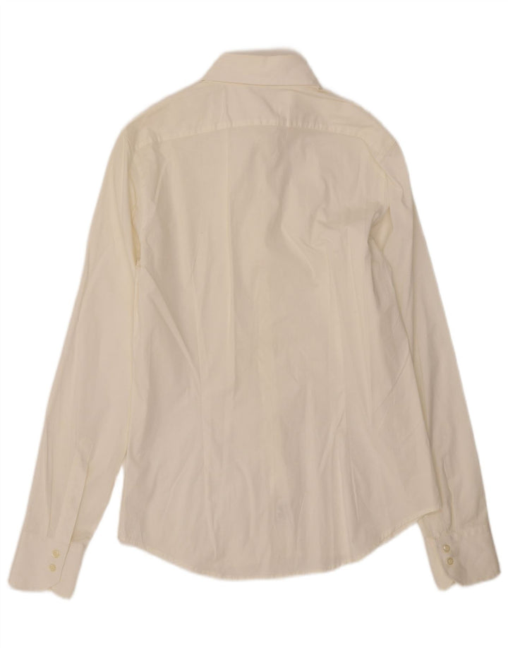 Cămașă BENETTON pentru bărbați, alb mediu