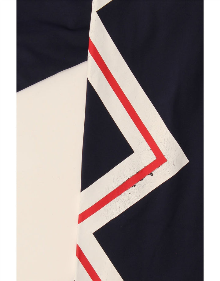 Leggings cu grafic pentru femei Fila UK 14, mare, poliester geometric, albastru marin