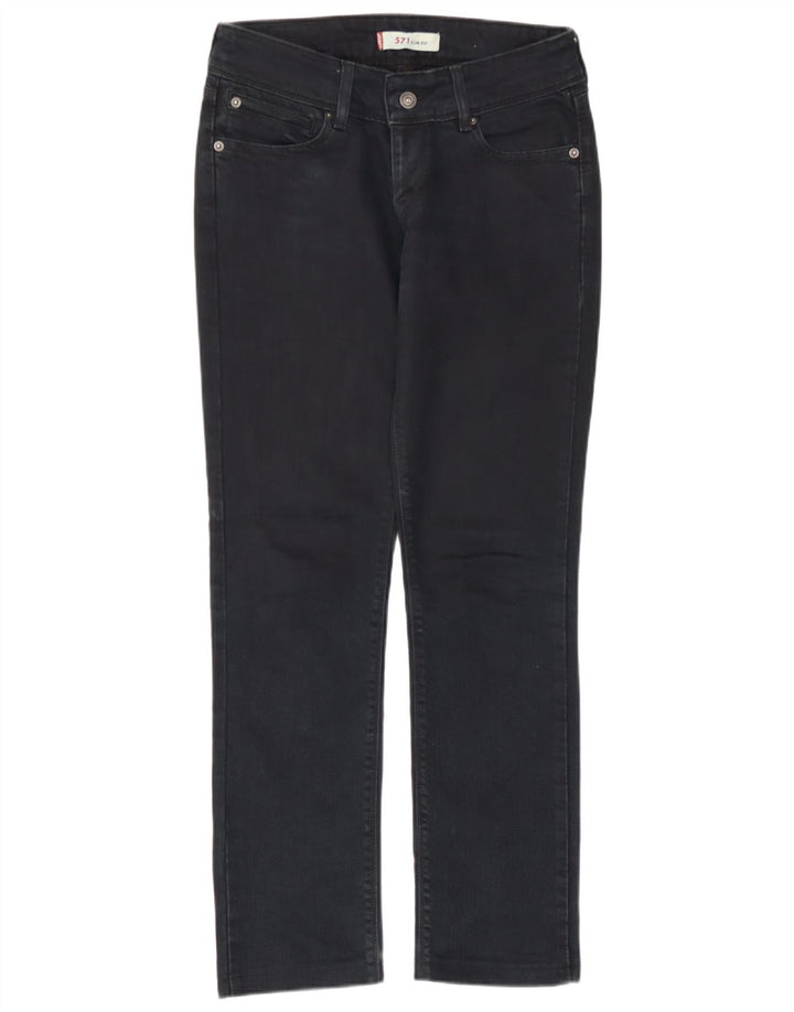Blugi Levi's 571 Slim pentru femei W26 L28 bleumarin