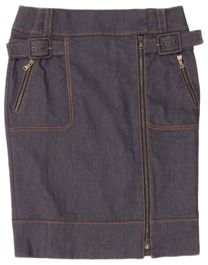 Max & Co. Fusta de blugi pentru femei UK 10 Small W30 Bleumarin Poliamidă
