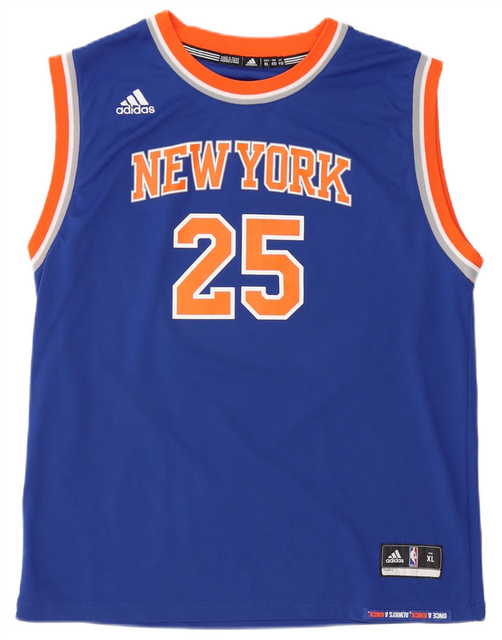 Vesta grafică pentru bărbați ADIDAS New York Knicks, XL, poliester, albastru
