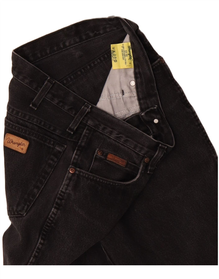 Blugi drepti WRANGLER pentru bărbați, cu ajustare confortabilă, W33 L30, bumbac negru