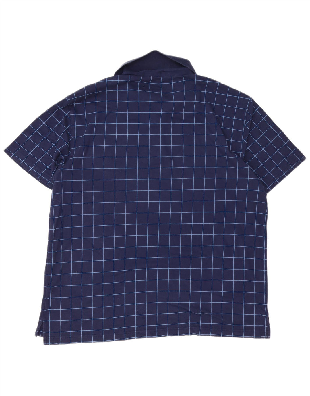 Cămașă polo IZOD pentru bărbați XL din bumbac cu carouri bleumarin