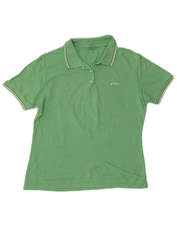 Tricou polo Asics pentru femei UK 20 2XL bumbac verde