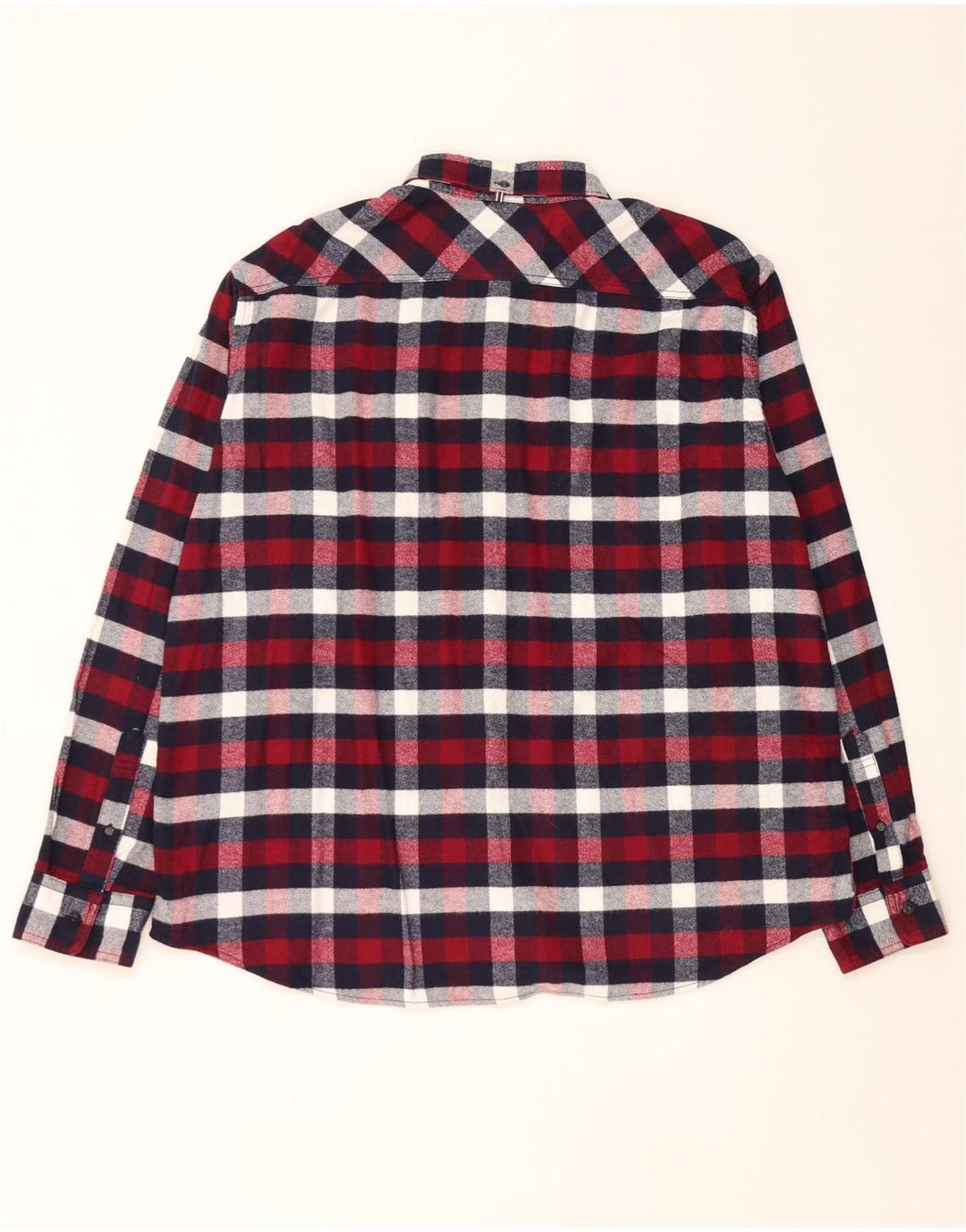 Cămașă de flanel pentru bărbați, Blue Harbour, cu ajustare normală, 2XL, roșu Check