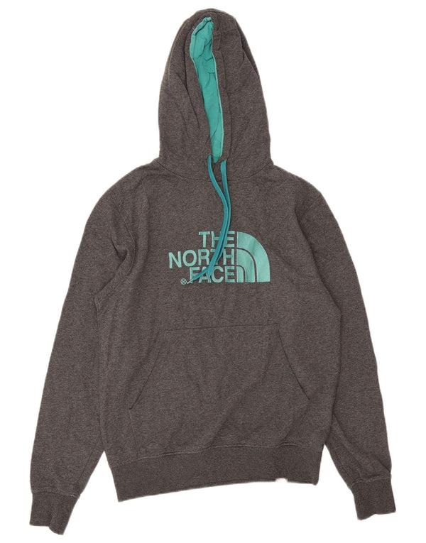 Pulover The North Face pentru bărbați, cu capota, gri mic, bumbac