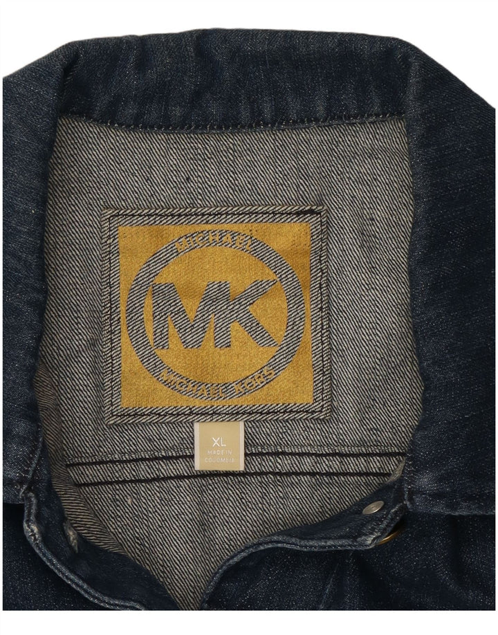 Jachetă de blugi MICHAEL KORS pentru femei, UK 18 XL, bumbac albastru
