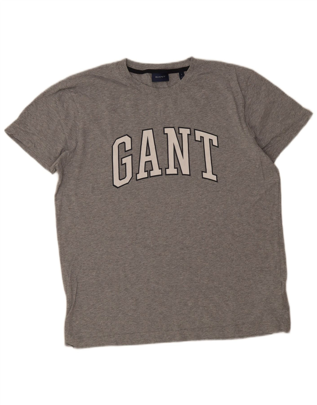 Tricou grafic Gant pentru bărbați Top mare din bumbac gri
