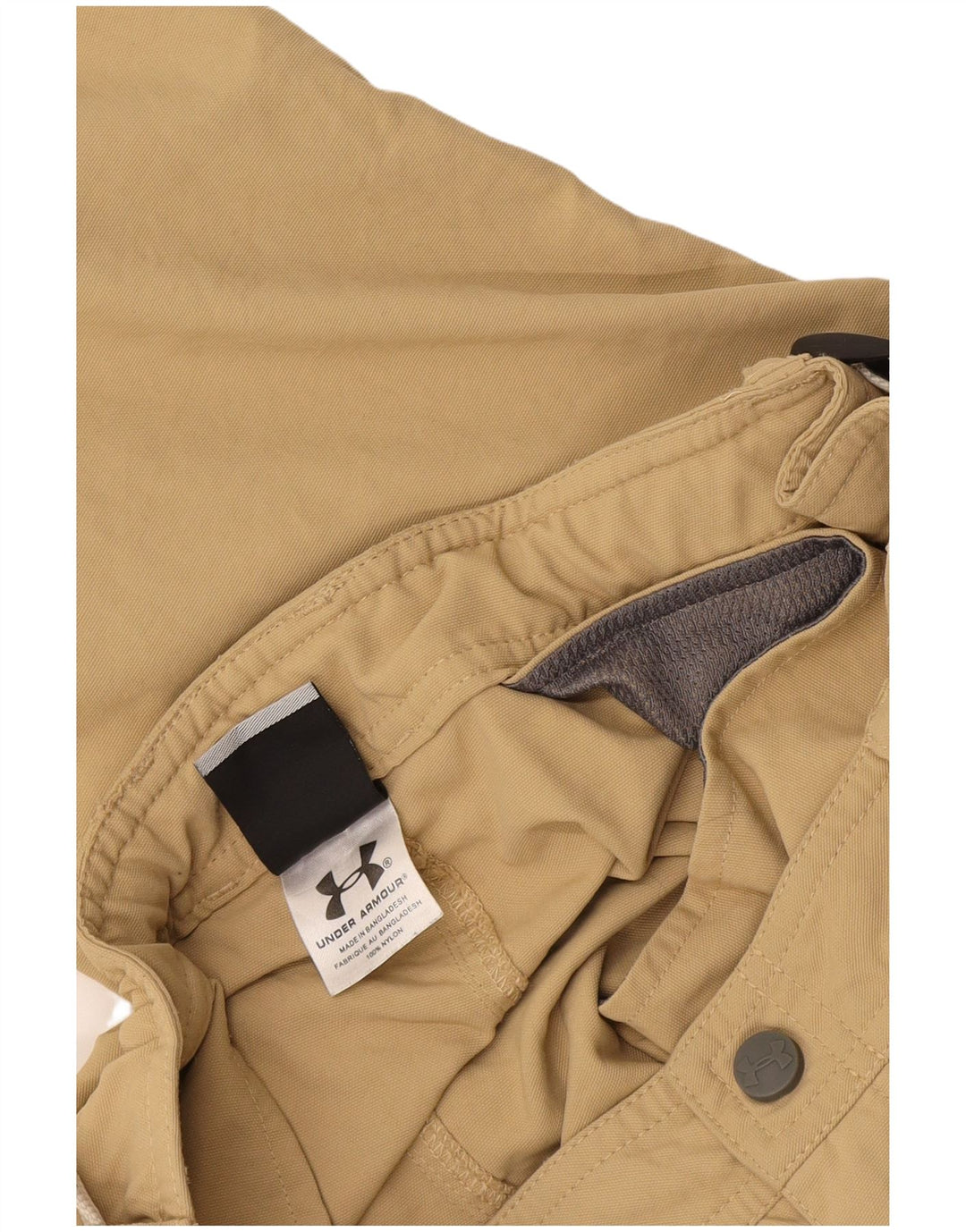 Pantaloni cargo drepti pentru femei Under Armour W24 L30 nailon bej