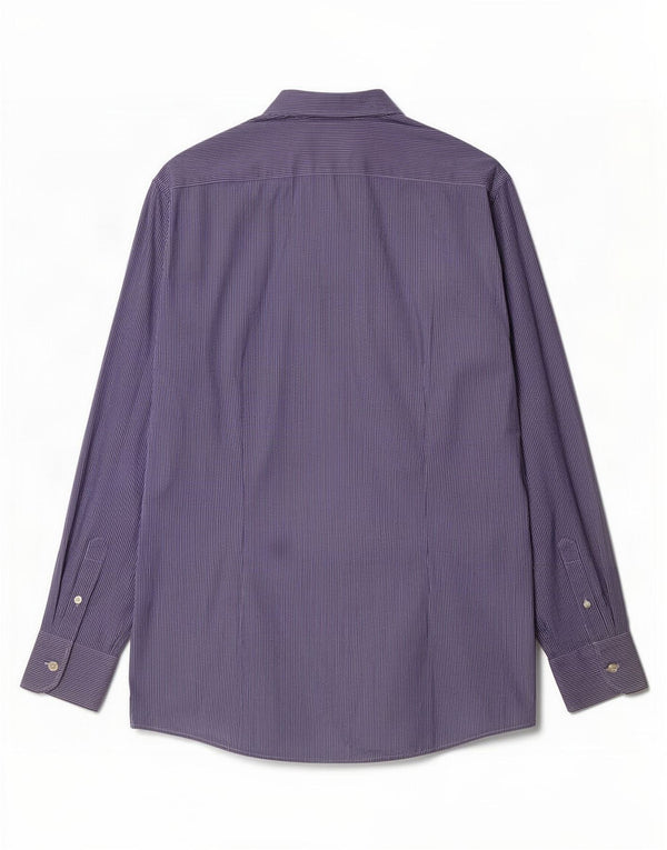 Cămașă Benetton pentru bărbați Medium Blue Pinstripe