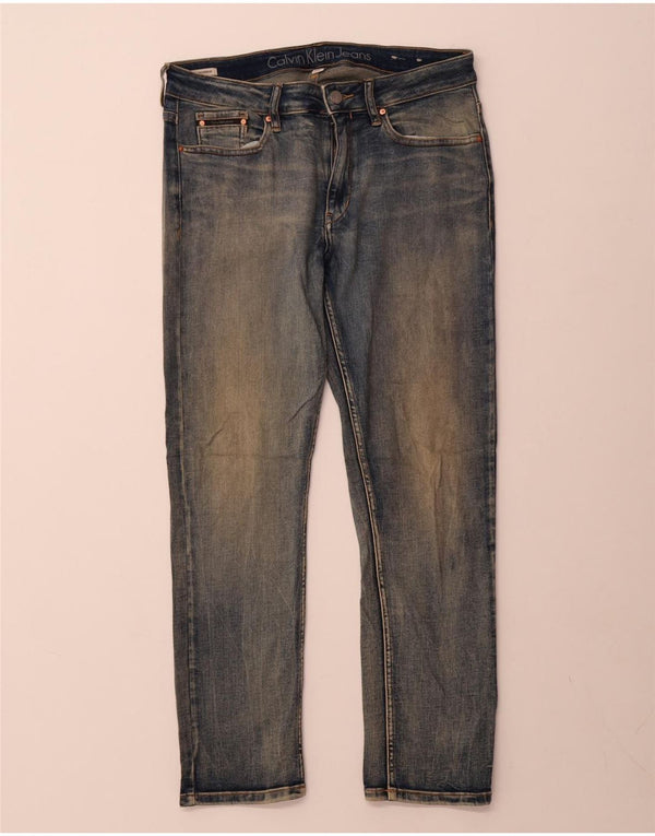 Blugi slim pentru femei Calvin Klein US 8 Medium W30 L27 Albastru