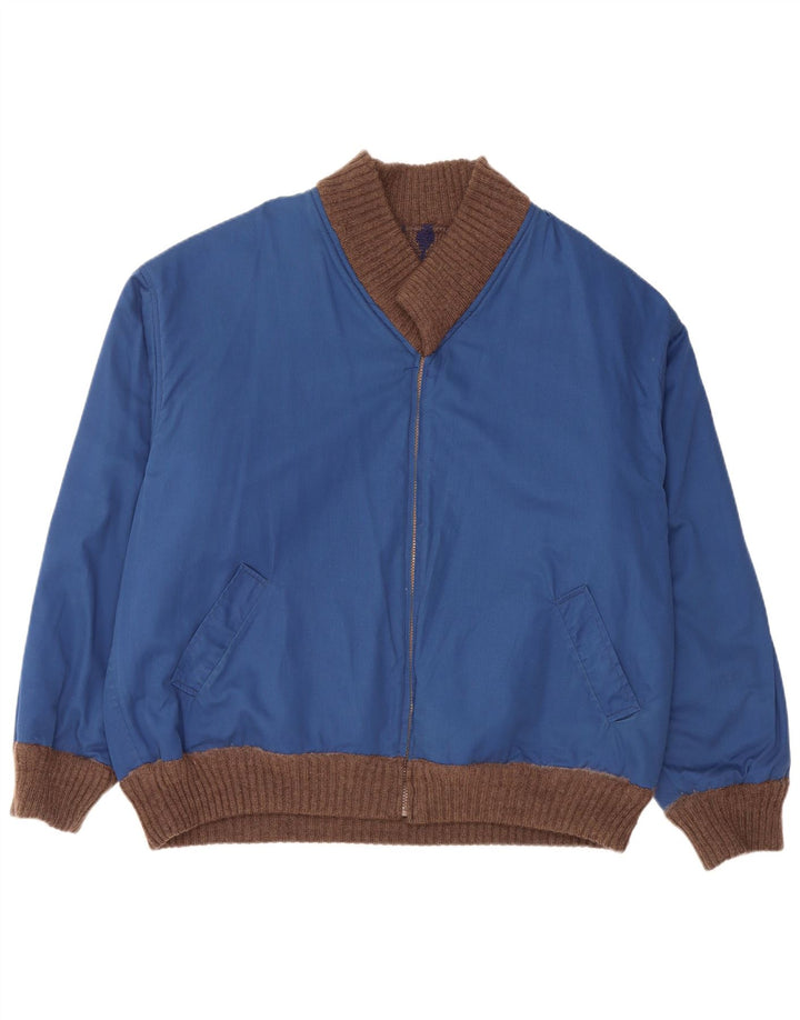 Pulover cardigan reversibil pentru bărbați VINTAGE XL maro Fair Isle