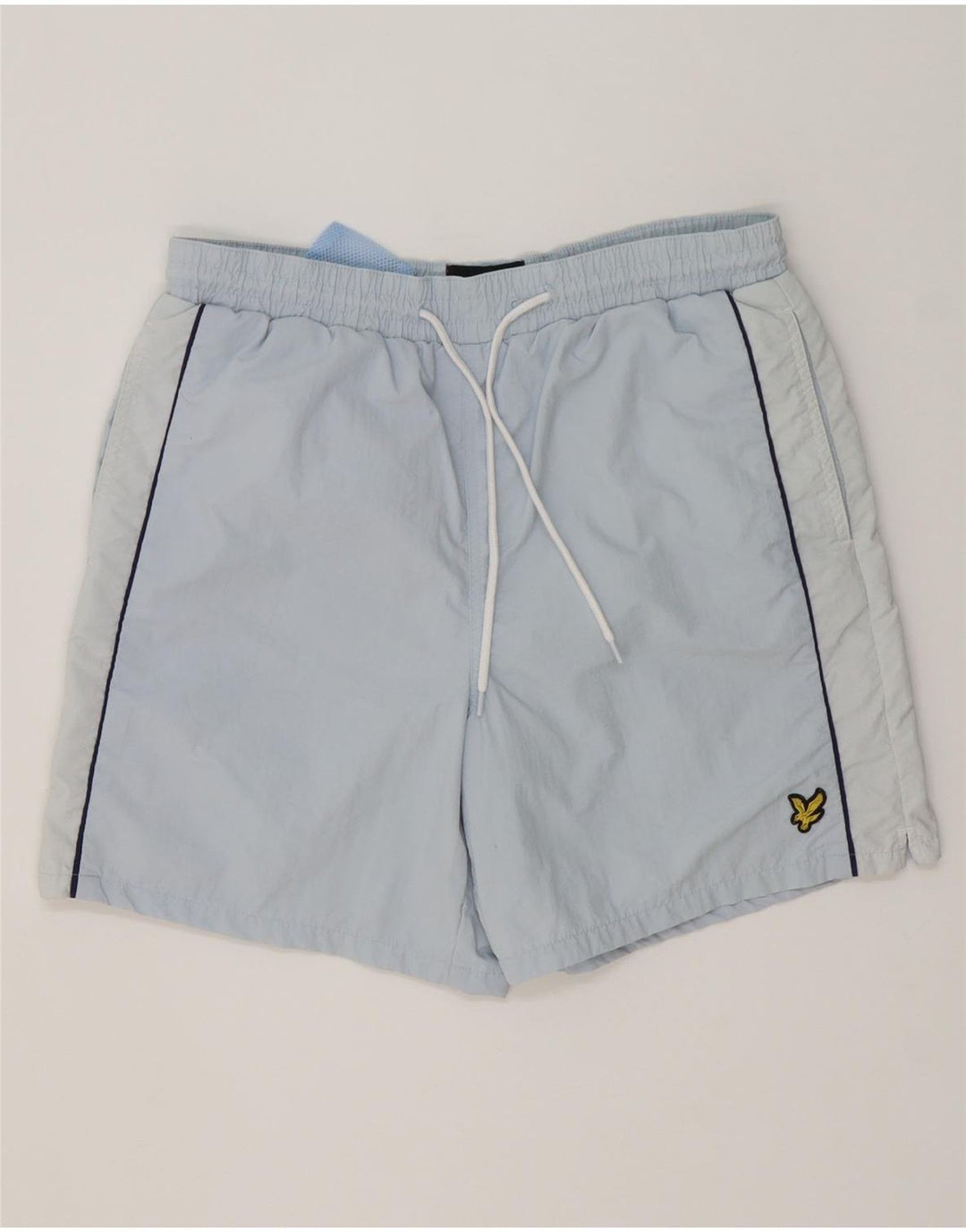Pantaloni scurți de înot Lyle & Scott pentru bărbați, poliester albastru mediu