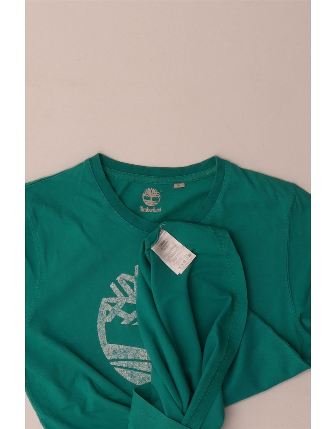 TIMBERLAND Tricou grafic pentru bărbați Top mediu albastru bumbac