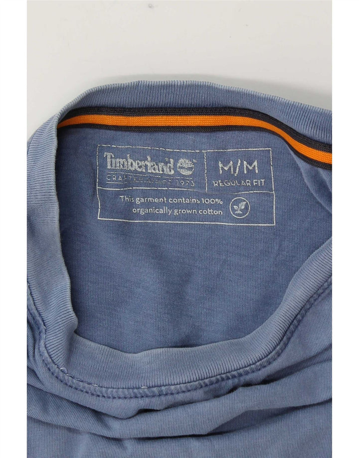 Tricou Timberland pentru bărbați, cu croiala normală, top, bumbac, albastru mediu