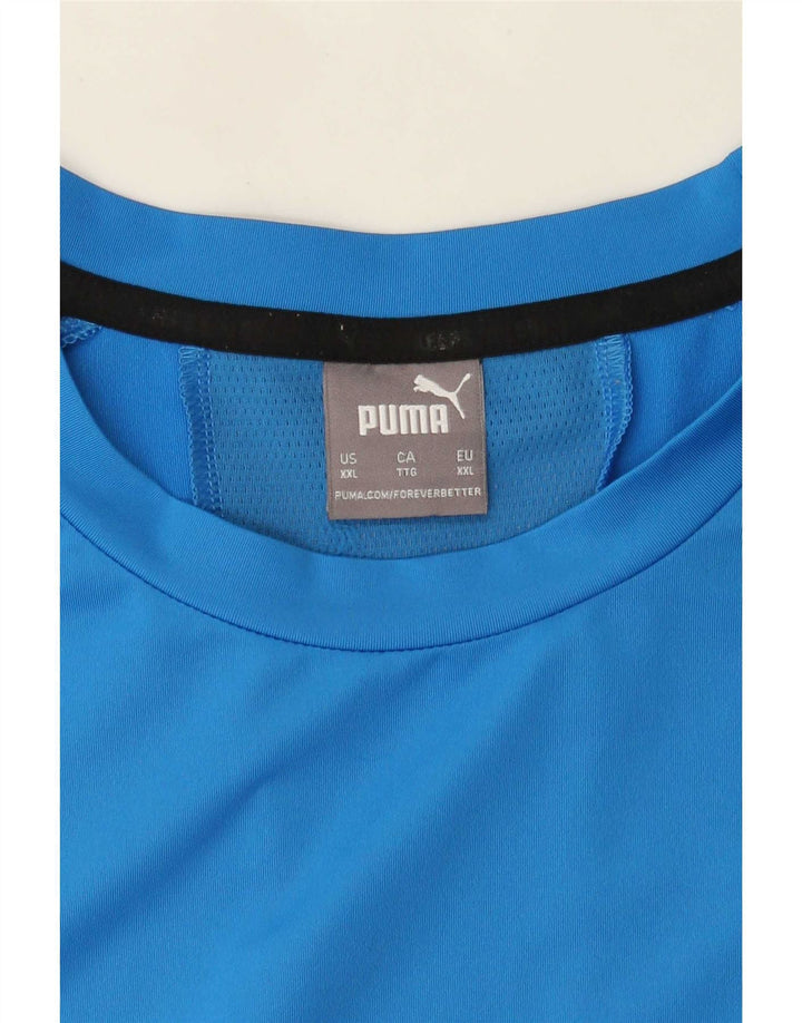Tricou pentru bărbați Puma Top 2XL Albastru