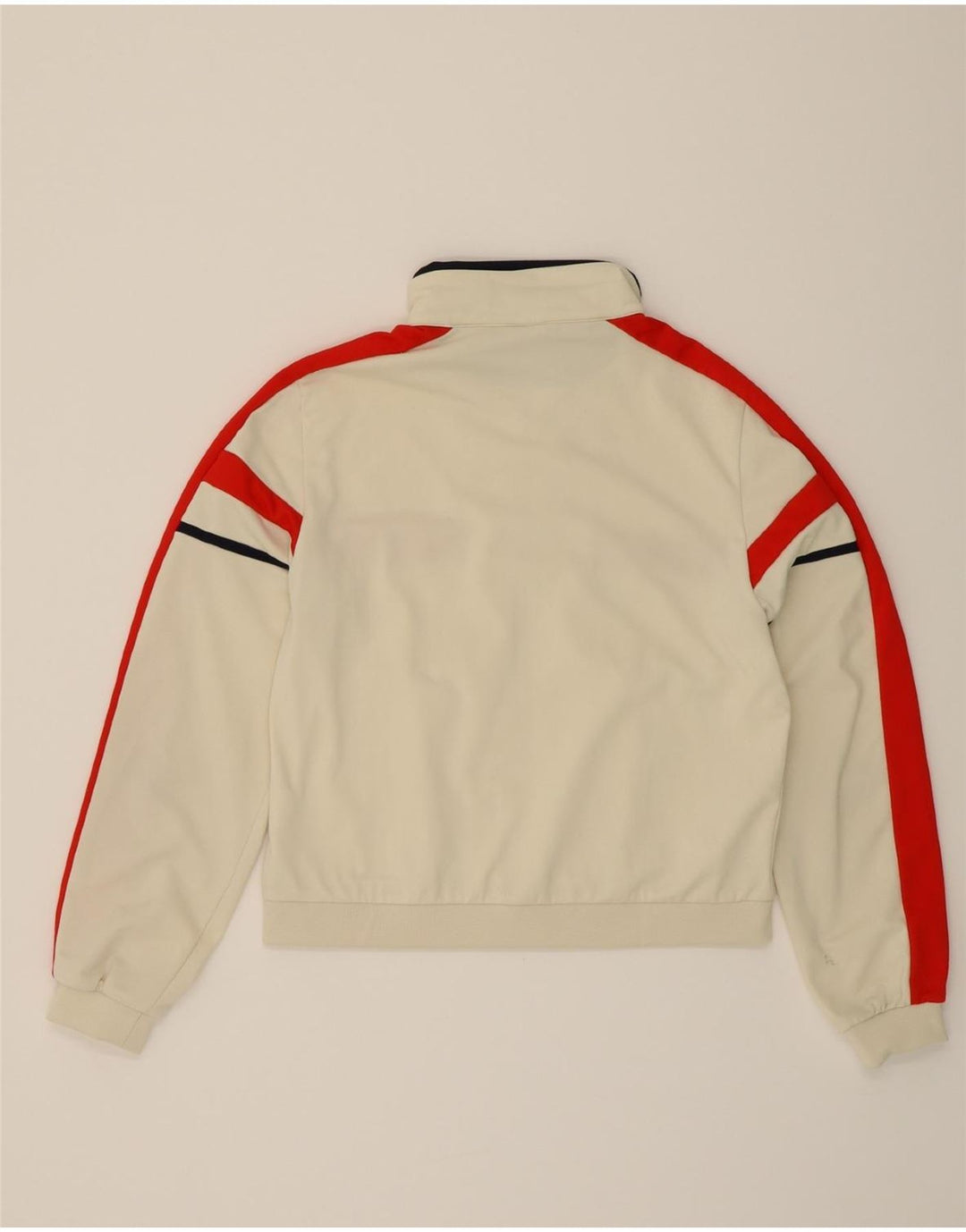 FILA Womens Tracksuit Top Jacket UK 14 Medium White Colourblock Polyester Vintage Fila and Second-Hand Fila from Messina Hembry 