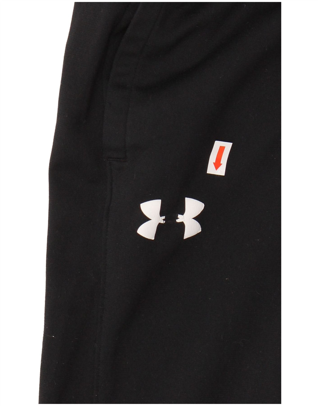 UNDER ARMOUR Boys Fitted Tracksuit Trousers 9-10 Years Medium Black