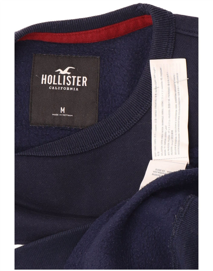 Pulover cu grafică Hollister pentru bărbați, mijlociu, bleumarin, color block