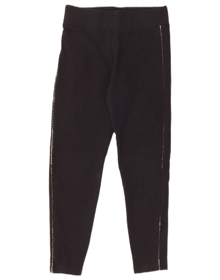 Leggings crop pentru femei Marks & Spencer UK 8 Small Black Viscose
