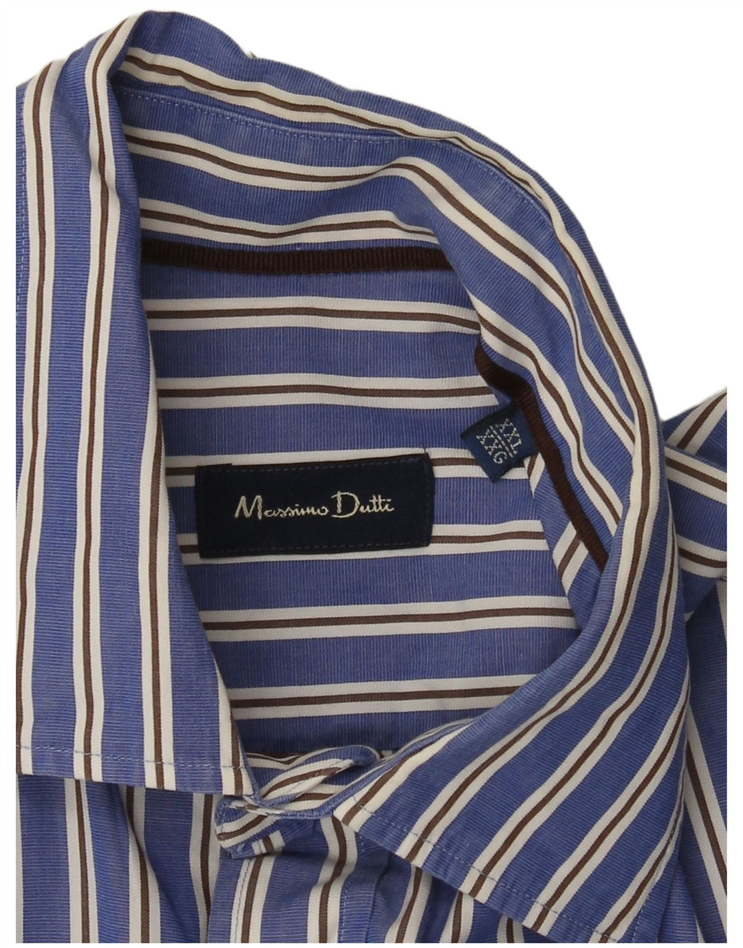 Cămașă Massimo Dutti pentru bărbați 2XL cu dungi albastre